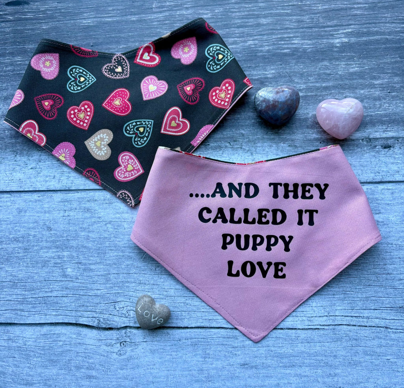 Valentines ‘and they called it puppy love…’ Bandana