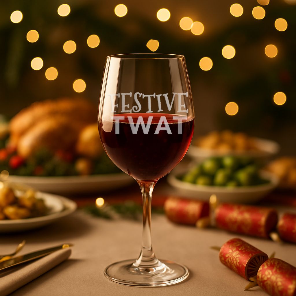 Funny Engraved Wine Glasses