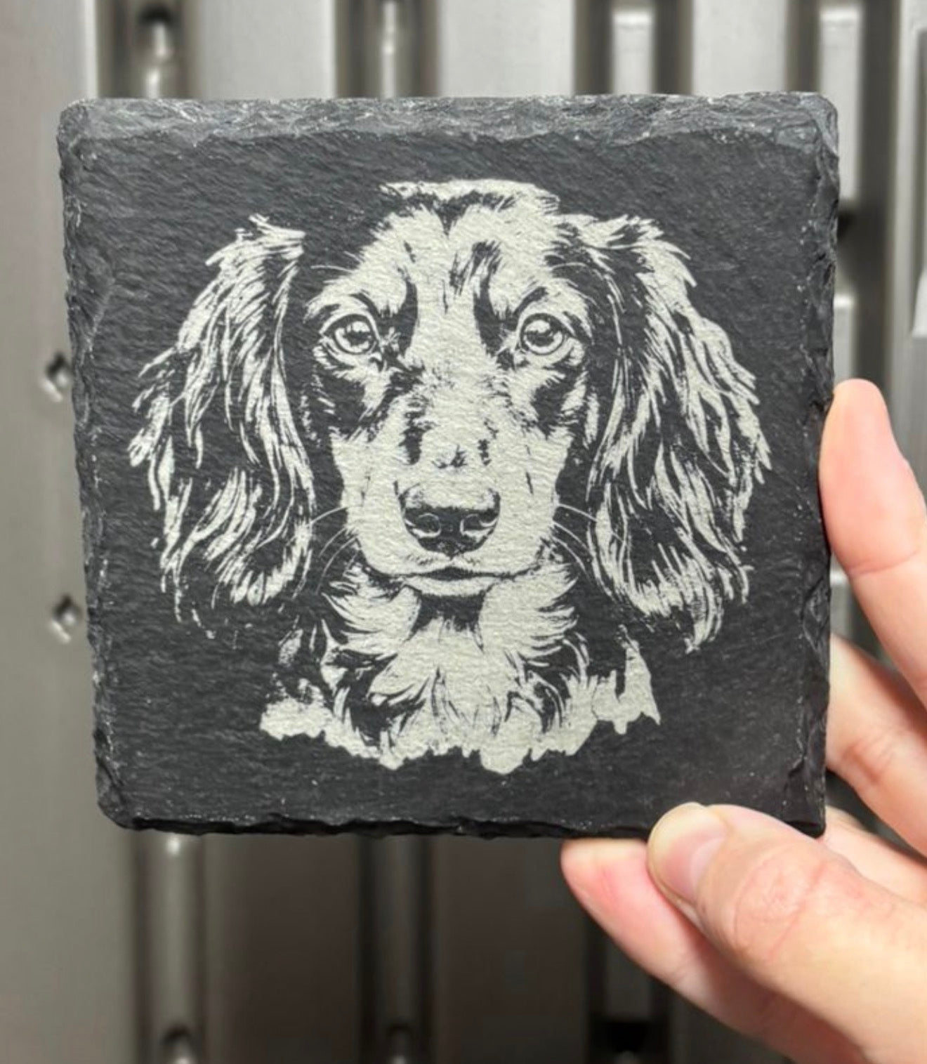 Dog Breed Engraved Slave Coaster - Laser Engraved Dog Lover Gift