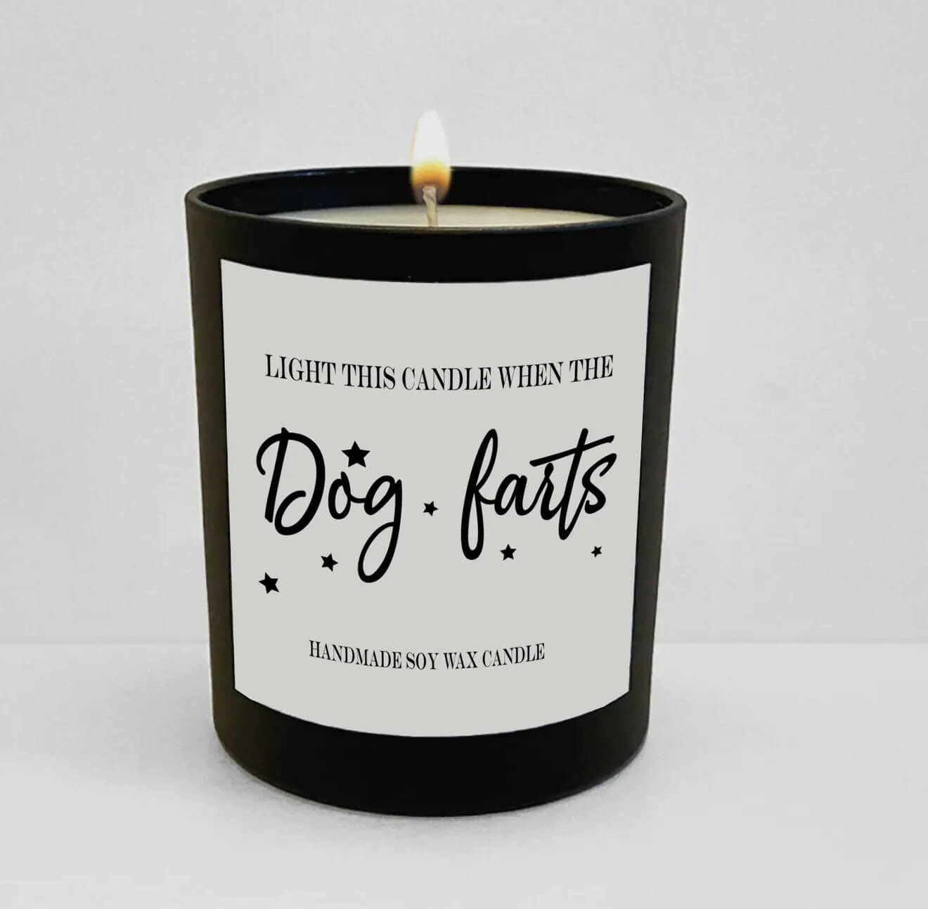 Wanky Candle Black Jar Candle (Dog Farts)