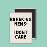 Breaking News | Ceramic Magnet: Cream