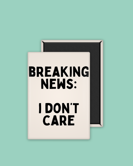 Breaking News | Ceramic Magnet: Cream