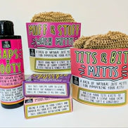 Baps & Flaps Mitts - Natural Jute Bath Mitts