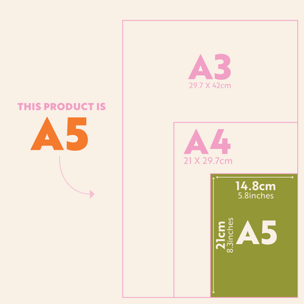 Social Media Content Planning Pad | A5 | Colourful