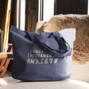 Under The Influence Of Anxiety | Tote Bag: Vintage Denim
