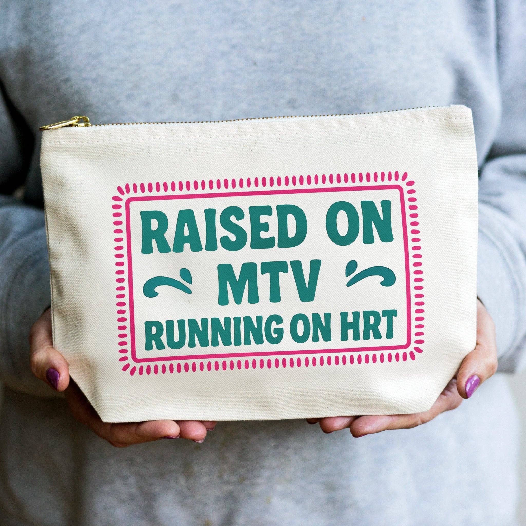 Funny HRT Cosmetic Bag