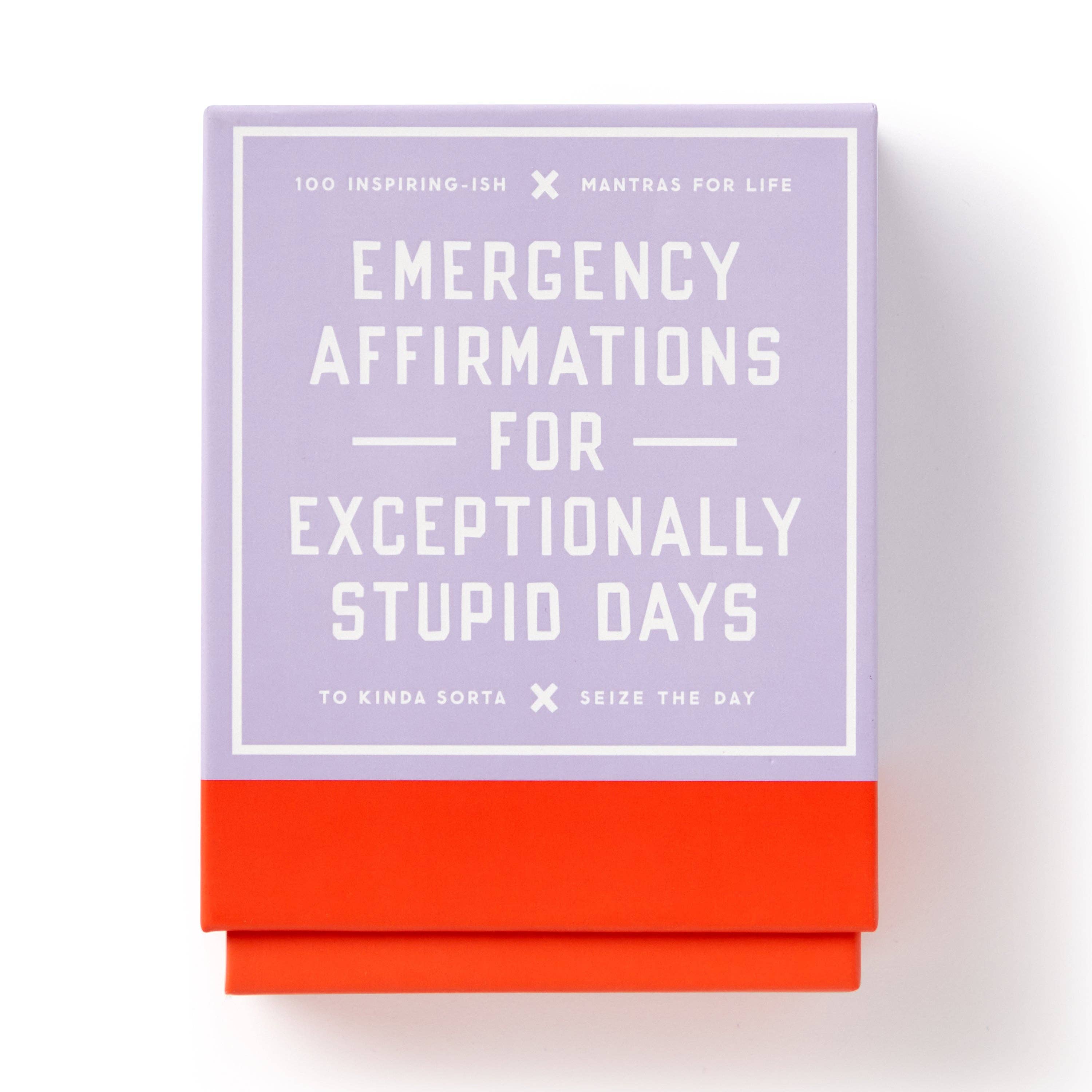 Emergency Affirmations for Exceptionally Stupid Days Card Deck (Flash Cards (Decks))
