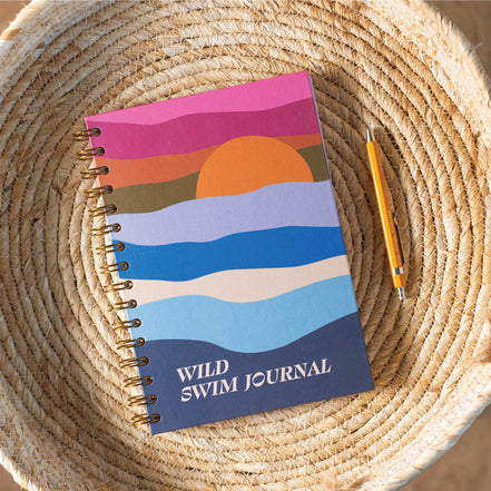 Wild Swim Journal Log Book A5 | Seascape | Hardcover
