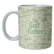 Mugs 'The Golf Father' by Lilly Rose: Mug Colour Inner & Handle 11oz - Green