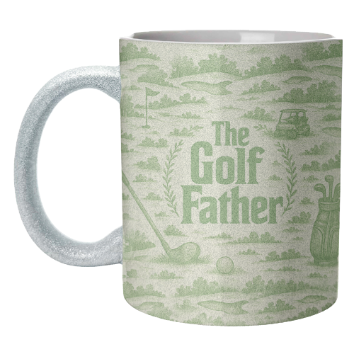 Mugs 'The Golf Father' by Lilly Rose: Mug Colour Inner & Handle 11oz - Green