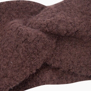 Textured Knitted Headband in Brown: One Size