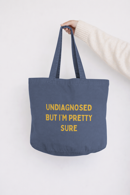 Undiagnosed But I'm Pretty Sure | Tote Bag: Vintage Black