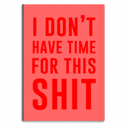 Notebooks 'I Don't Have Time For This Shit'