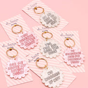 Acrylic keyring - on my way to lose my sh*t
