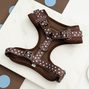 Biscotti Blue Adjustable Neck HARNESS: XS