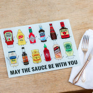 Funny Sauces Chopping Board