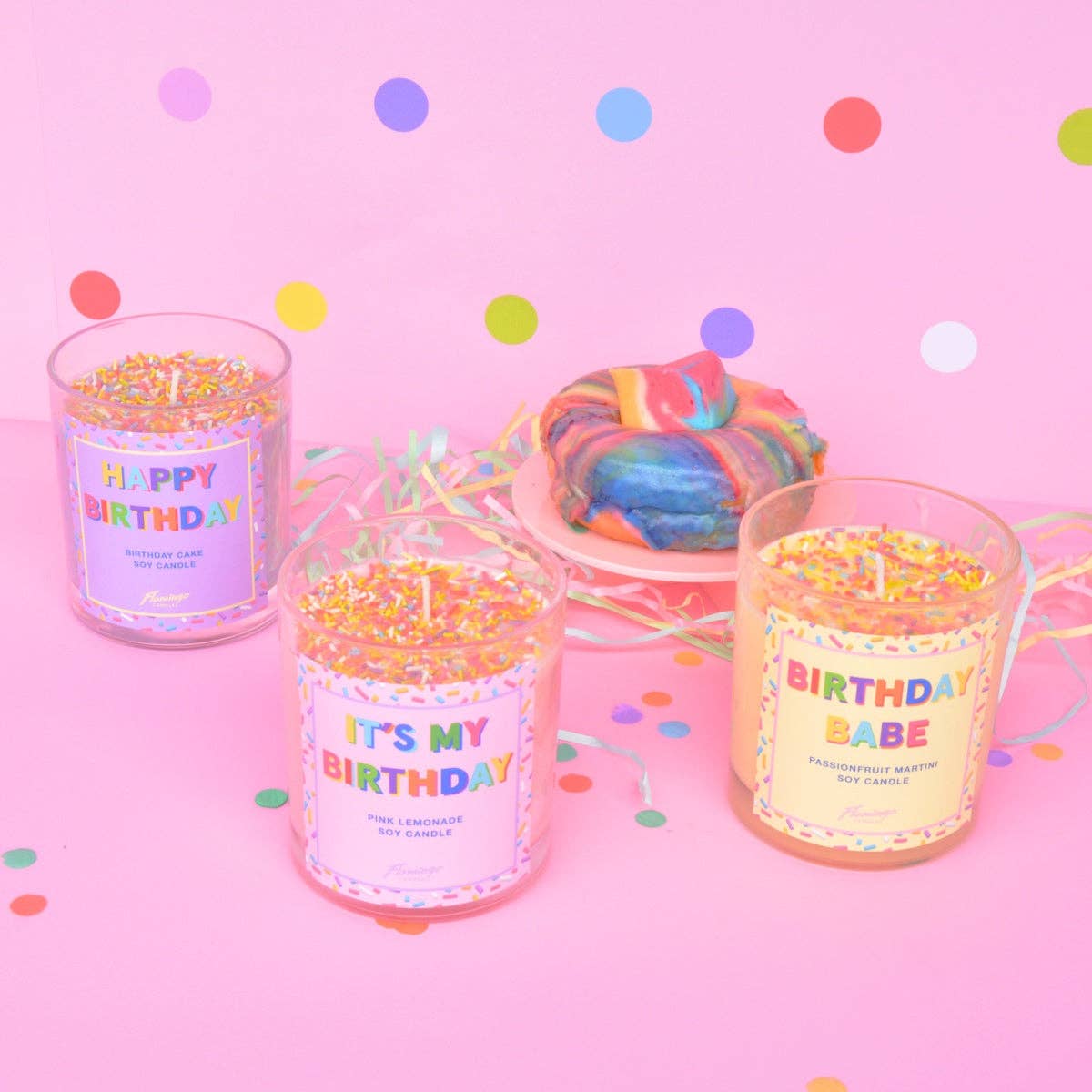 Pink Lemonade It's My Birthday Sprinkle Candle