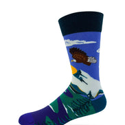 I Fuckin' Love it Out Here Men's Novelty Crew Socks