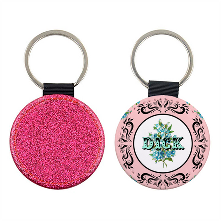 KEYRINGS, DICK (PINK) BY WALLACE ELIZABETH: Gold