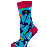 Workin' Harder Than an Ugly Stripper Women's Crew Socks