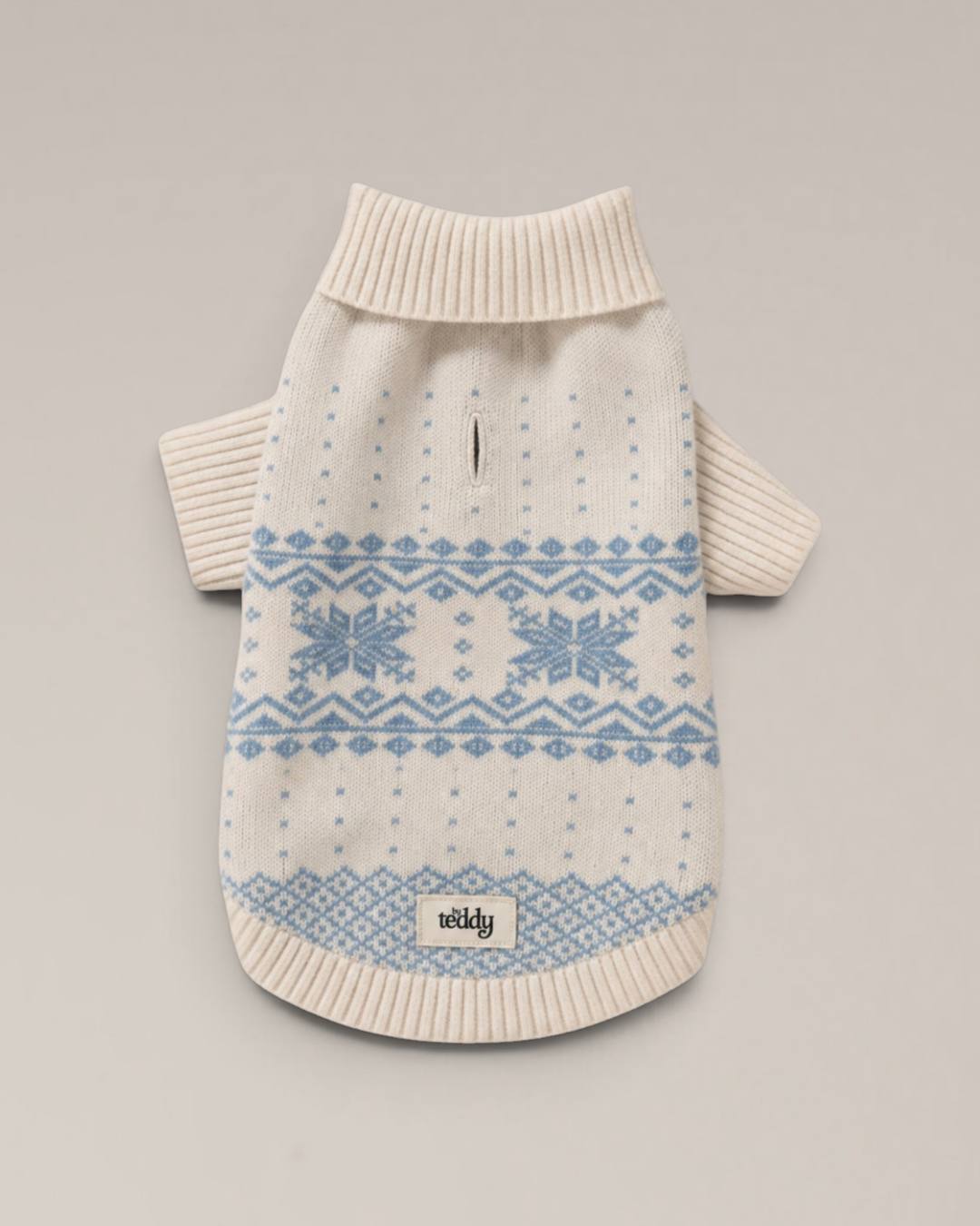 Ice Blue | Après Ski Roll Neck Knit: S/M