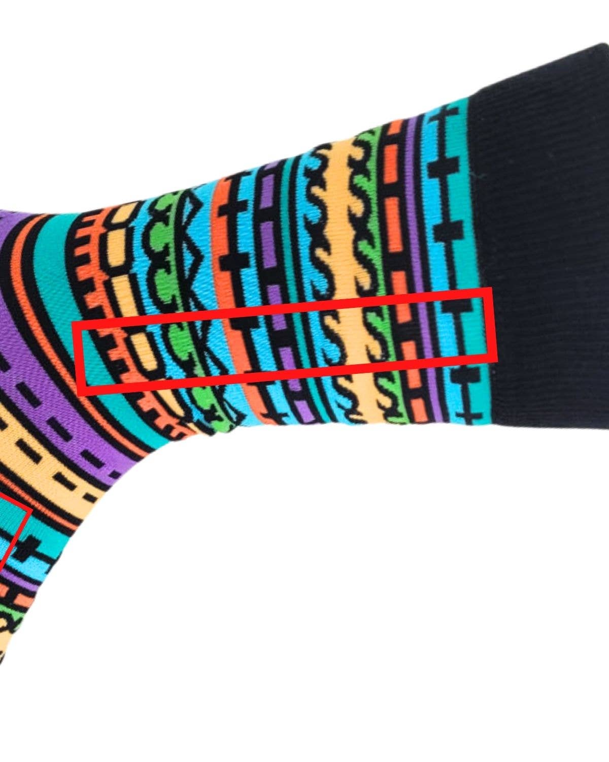Fuck This Shit - Sideways Secret Message - Men's Socks