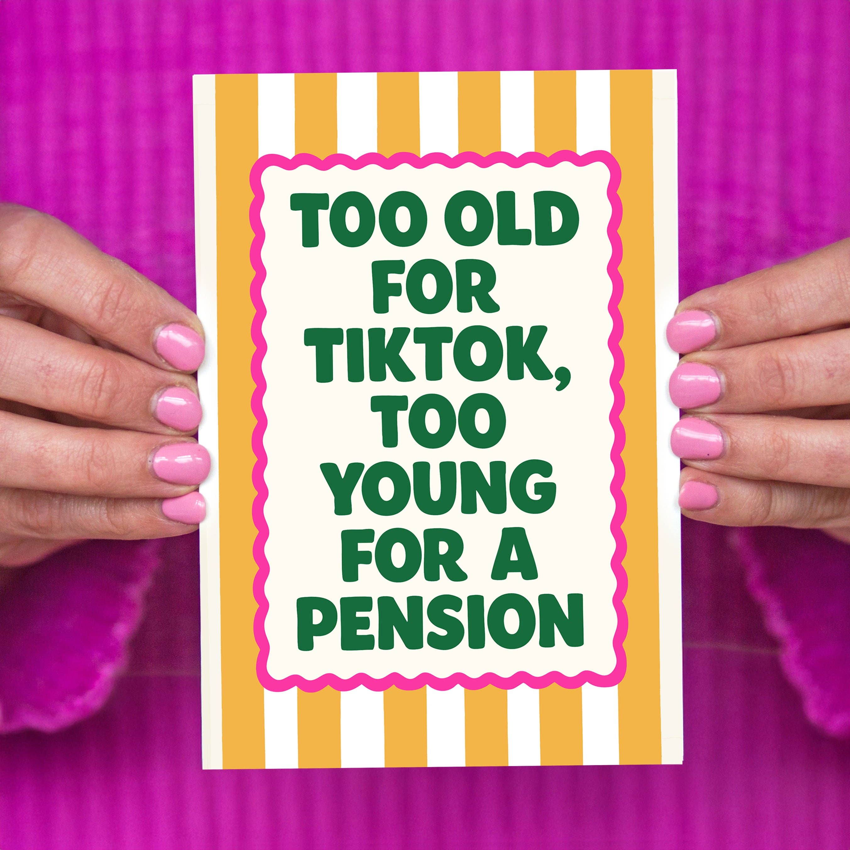 'Too Old For TikTok' Funny Birthday Card