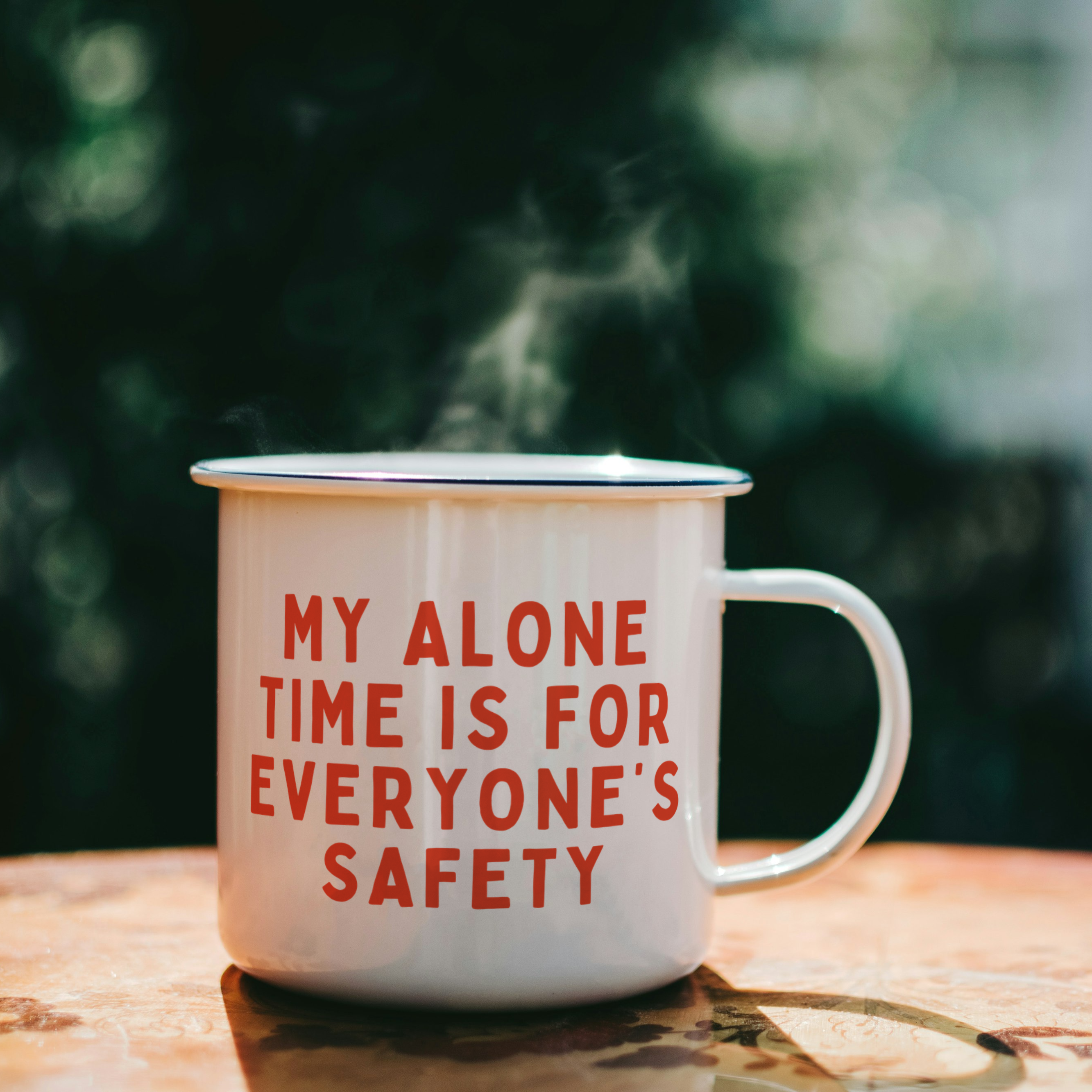 My Alone Time Is For Everyone's Safety | Mug: Red / 11oz Ceramic