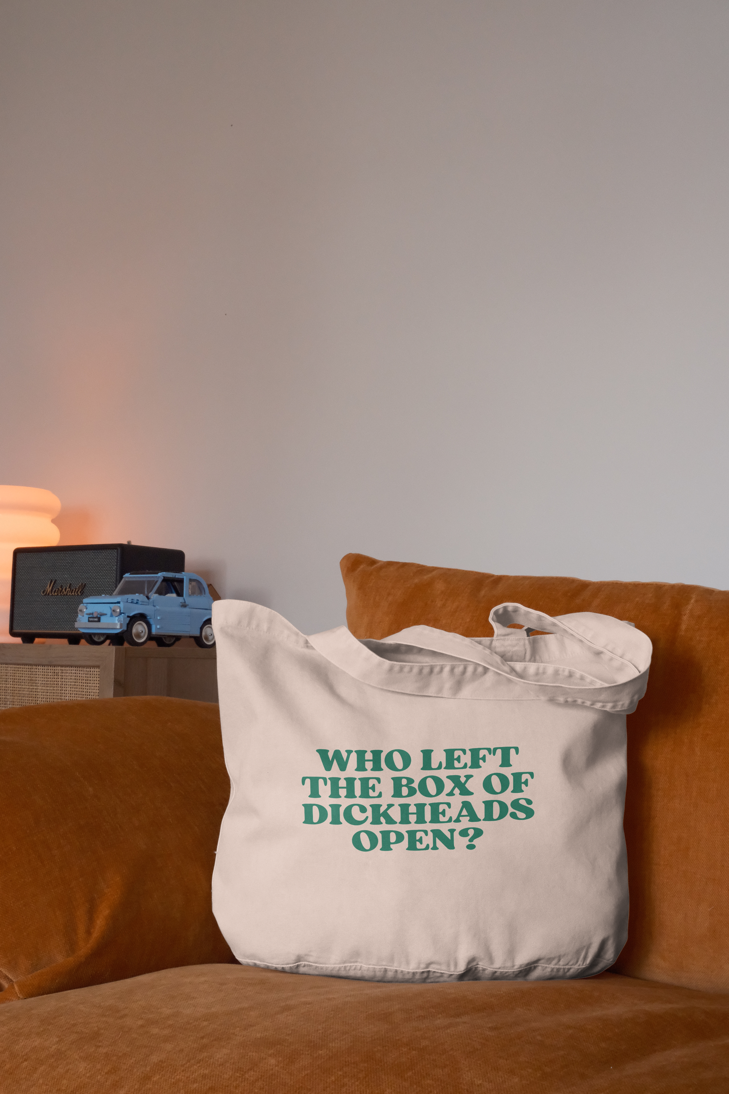 Who Left The Box Of Dickheads Open? | Tote Bag: Vintage Black