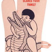 Scares Your Family Oven Mitt - NEW!
