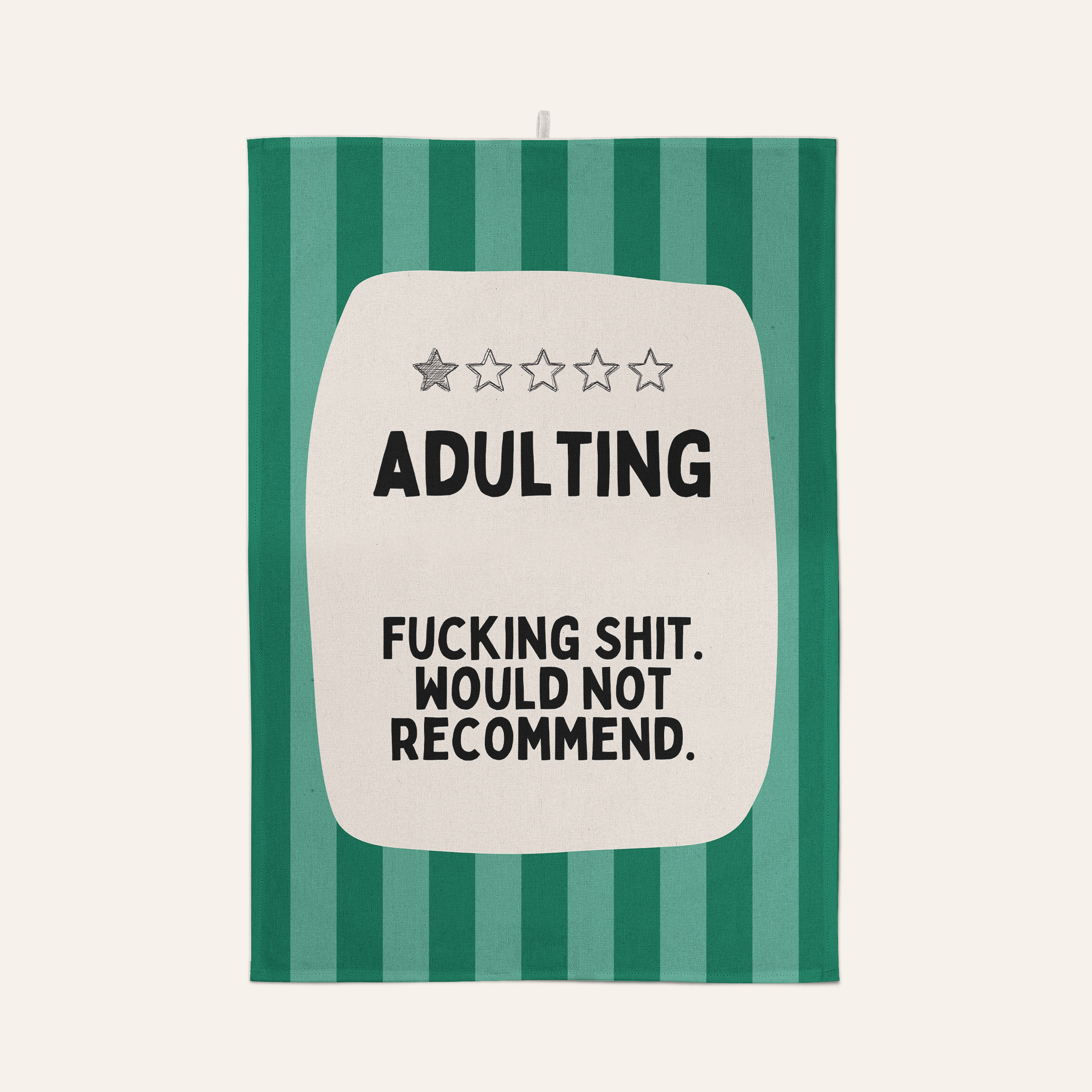 Adulting | Tea Towel: Red & Watermelon