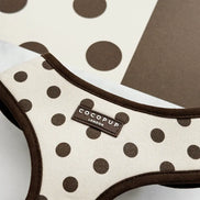 Tiramisu Polka Dot Adjustable Neck HARNESS: L