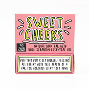 Sweet Cheeks Soap Rose Geranium Funny Gift