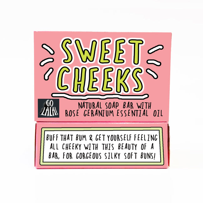 Sweet Cheeks Soap Rose Geranium Funny Gift