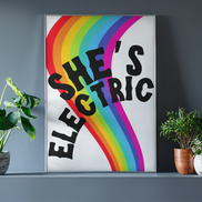 She’s Electric Print: A3