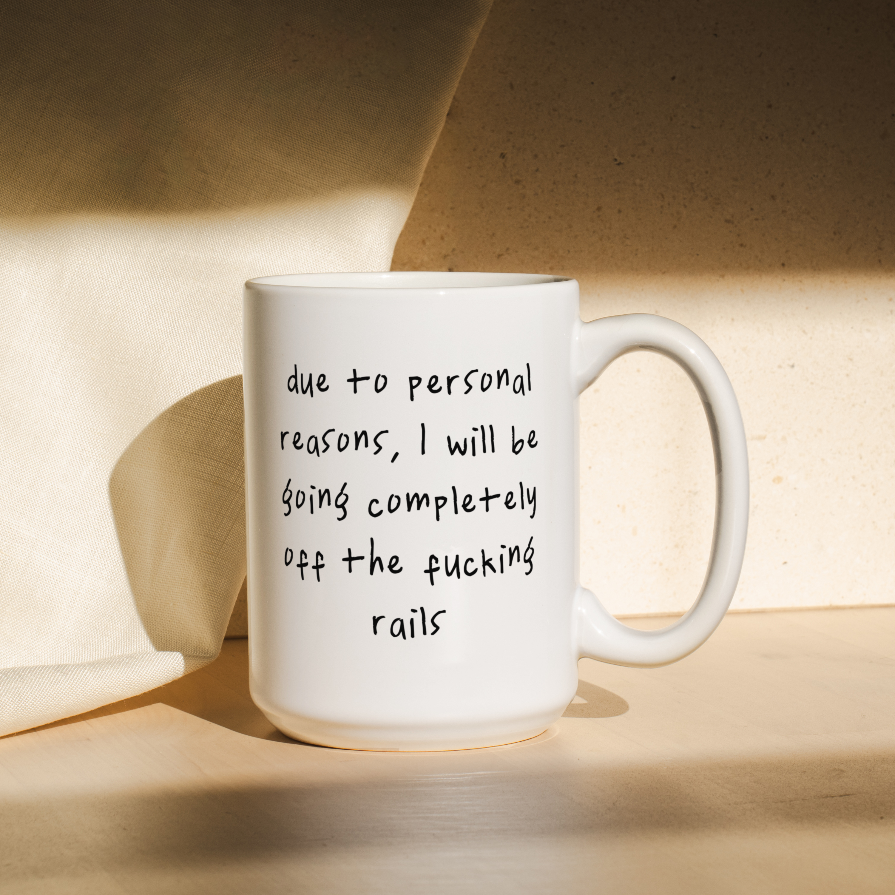 Due To Personal Reasons | Mug: Black / 11oz Ceramic