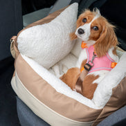 Car Seat Bed: Cafe Latte