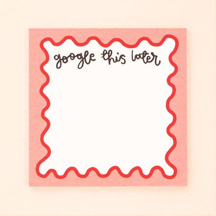 Memo pad - google this later
