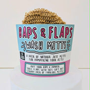 Tits 'n' Bits Mitts - Natural Jute Bath Mitts