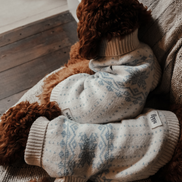 Ice Blue | Après Ski Roll Neck Knit: XS
