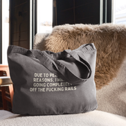 Due To Not Wanting To, I Will Not. Thanks | Tote Bag: Vintage Black
