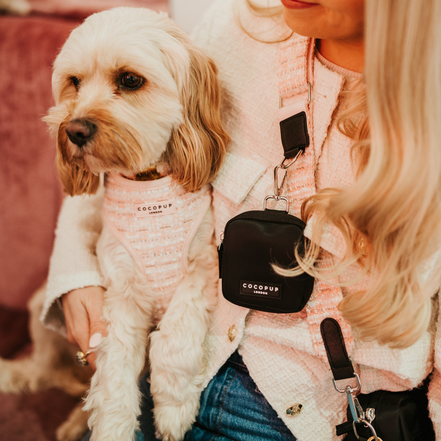 Textured Tweed Bag Strap - Pink