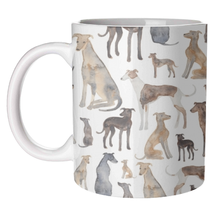 Mugs 'Greyhounds and Whippets': Mug Premium 10oz