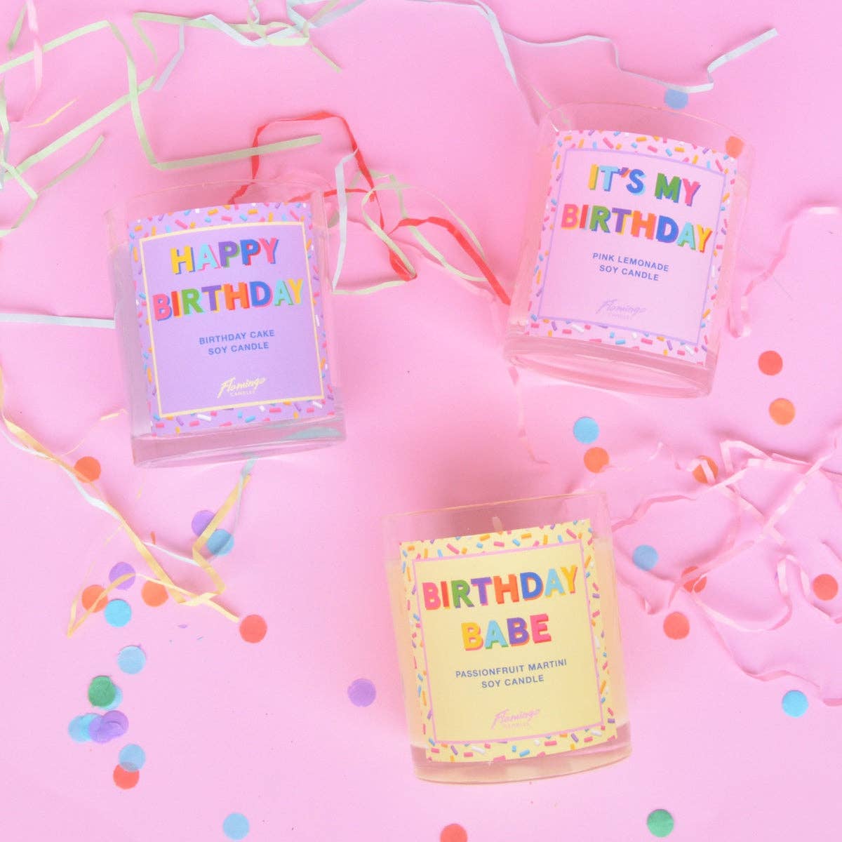 Pink Lemonade It's My Birthday Sprinkle Candle