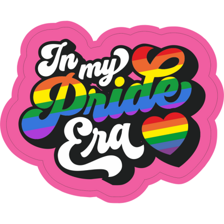 Die Cut Stickers 'In My Pride Era': Silver Gloss Vinyl