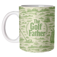 Mugs 'The Golf Father' by Lilly Rose: Mug Colour Inner & Handle 11oz - Green