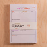 Social Media Content Planning Pad | A5 | Colourful