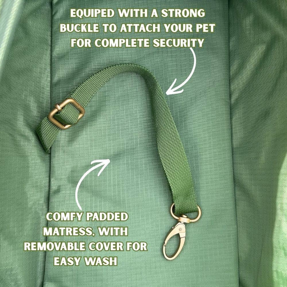 Stylish Dog Bag - Green: Default Title