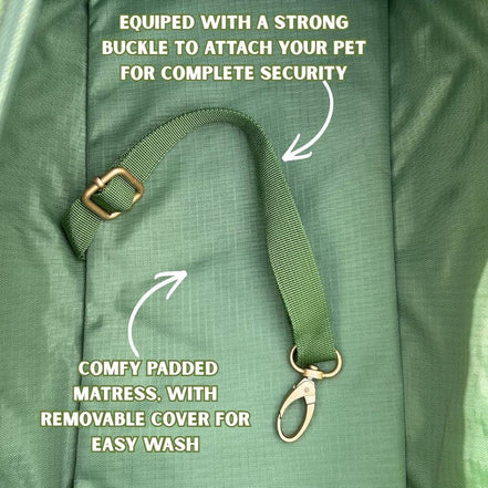 Stylish Dog Bag - Green: Default Title