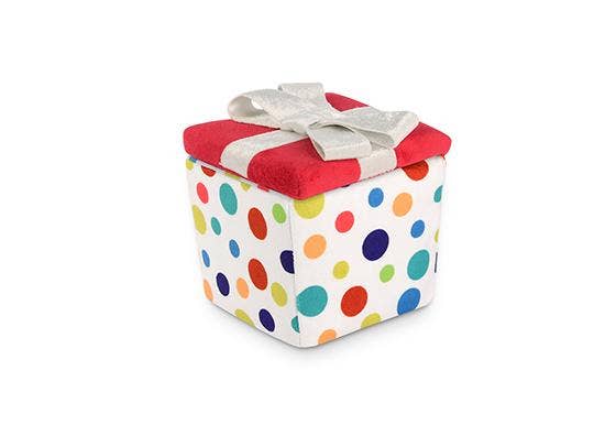 Party Time Pawfect Present Plush Dog Toy